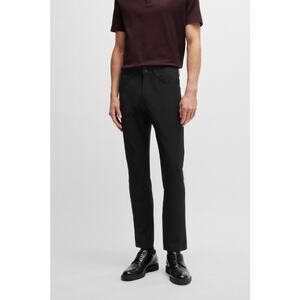HUGO BOSS Men's Delaware Slim-Fit Jeans in Woven Stretch Size 36/32 Black